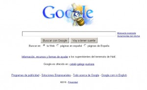 Google con logotipo de Tamborrada